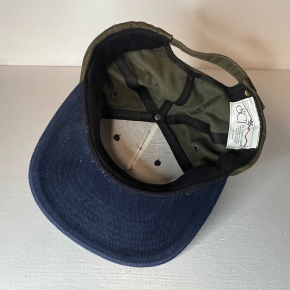 Vintage 90s Colorado Rockies Strapback Hat Green Blue - Picture 5 of 6